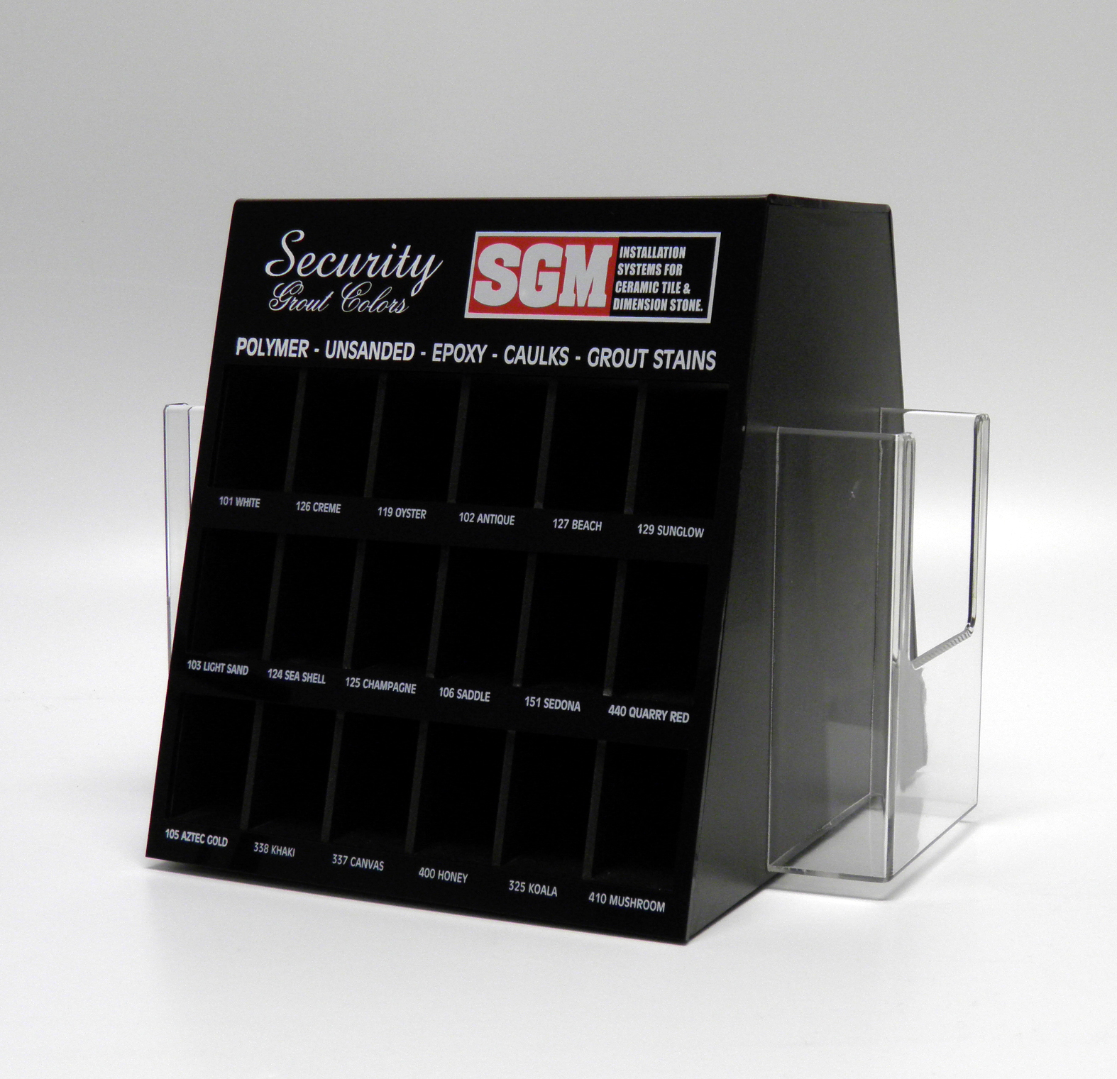 SGM Grout Spinner Display